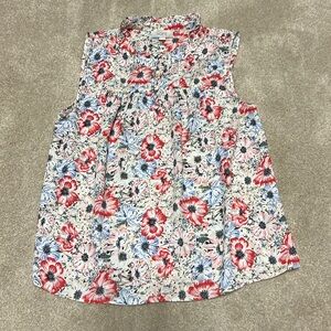 Loft Floral Flowy Blouse